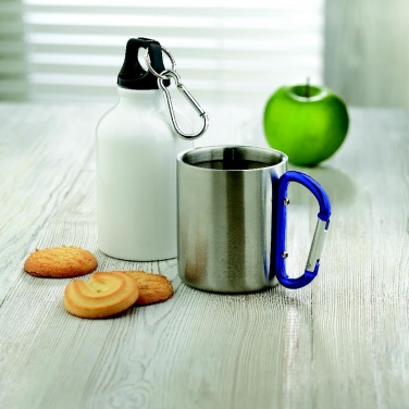 Logotrade business gift image of: Metal mug & carabiner handle