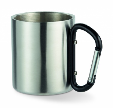 Logo trade promotional giveaways picture of: Metal mug & carabiner handle