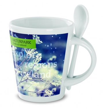 Logo trade advertising product photo of: Sublimation mug with spoon