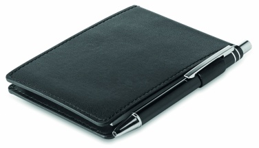 Logotrade promotional merchandise image of: A7 notepad in PU pouch w/pen