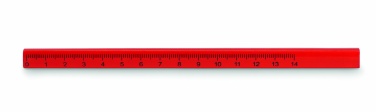 Logotrade promotional product image of: Carpenters pencil with ruler