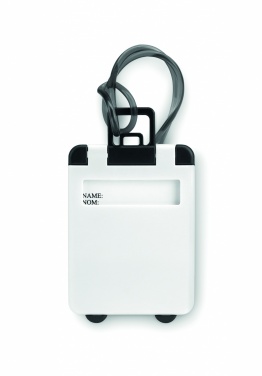 Logo trade promotional giveaway photo of: Luggage tags plastic