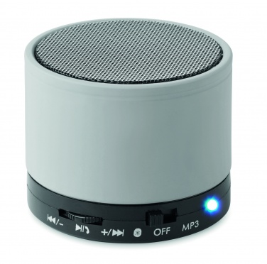 Logo trade business gifts image of: Round wireless speaker