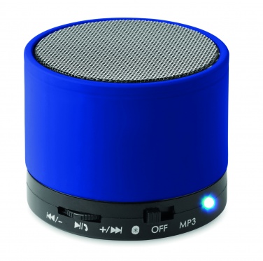 Logo trade promotional giveaways image of: Round wireless speaker