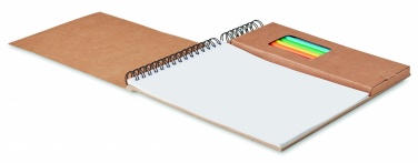 Logotrade promotional items photo of: Colouring set with notepad