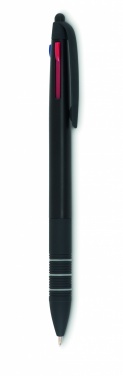 Logo trade promotional giveaways image of: 3 colour ink pen with stylus