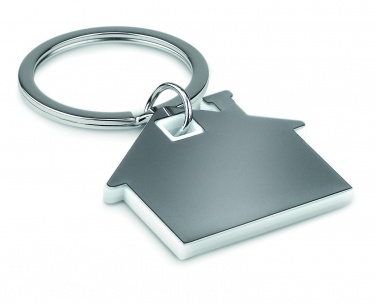 Logo trade promotional products picture of: House shape plastic key ring Rezekne