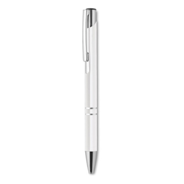 Logo trade promotional gifts image of: Push button aluminium pen BERN