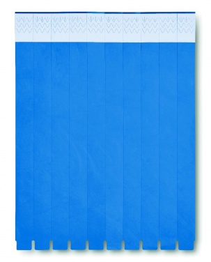 Logo trade promotional products image of: One sheet of 10 wristbands