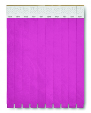 Logotrade advertising product picture of: One sheet of 10 wristbands