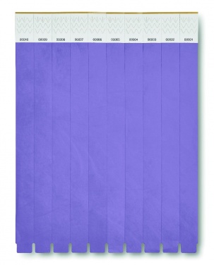 Logo trade promotional merchandise picture of: One sheet of 10 wristbands