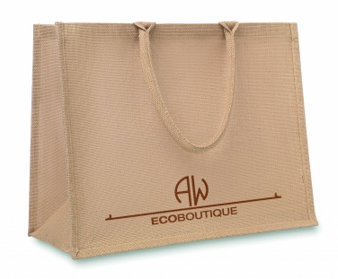 Logo trade promotional merchandise picture of: Jute shopping bag