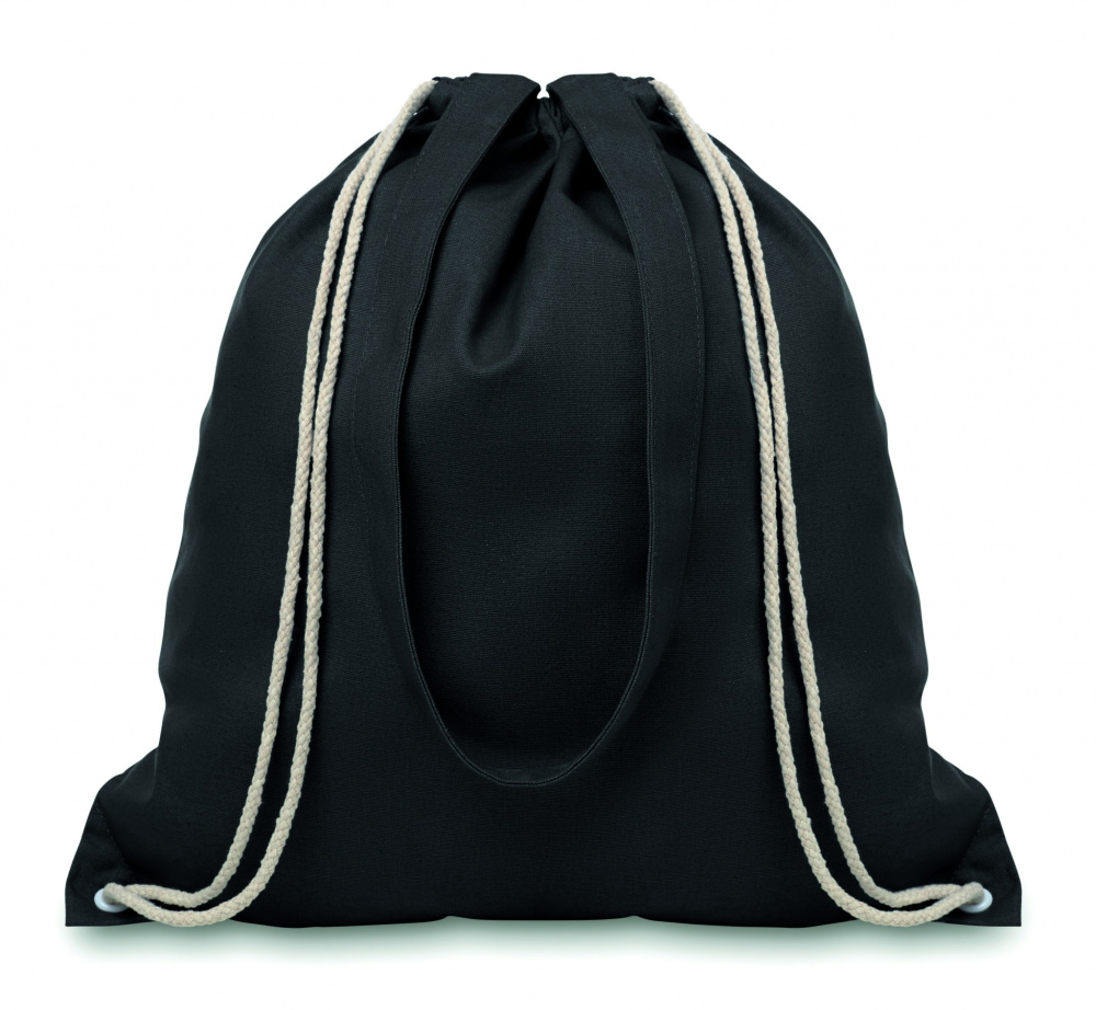Logo trade promotional items picture of: 220gr/m² canvas 2 function bag