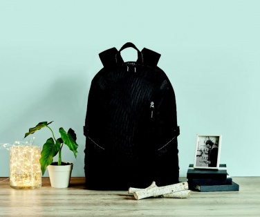Logo trade promotional item photo of: Polyester laptop backpack