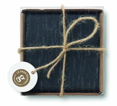 Logo trade promotional products picture of: Slate coasters with EVA bottom