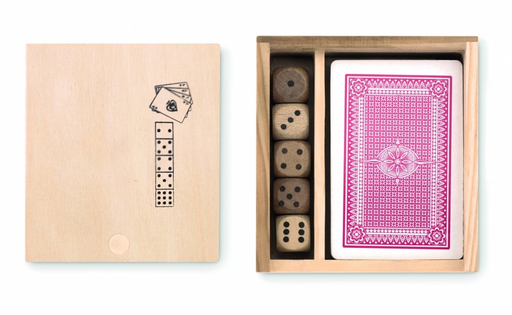 Logotrade promotional gift image of: Cards and dices in box