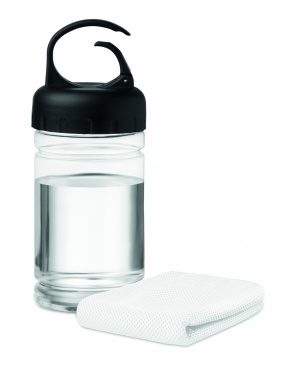 Logo trade promotional merchandise image of: Cooling towel in PET bottle