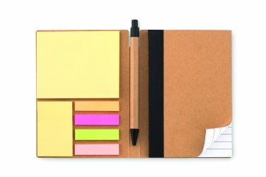 Logo trade corporate gifts picture of: Notebook w/pen & memo pad