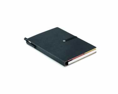 Logo trade corporate gifts image of: Notebook w/pen & memo pad