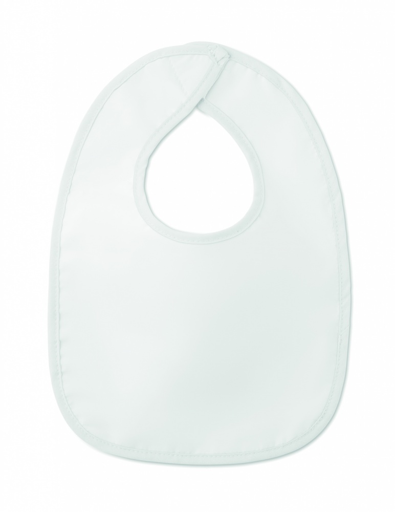 Logo trade promotional giveaways image of: Baby bib in cotton