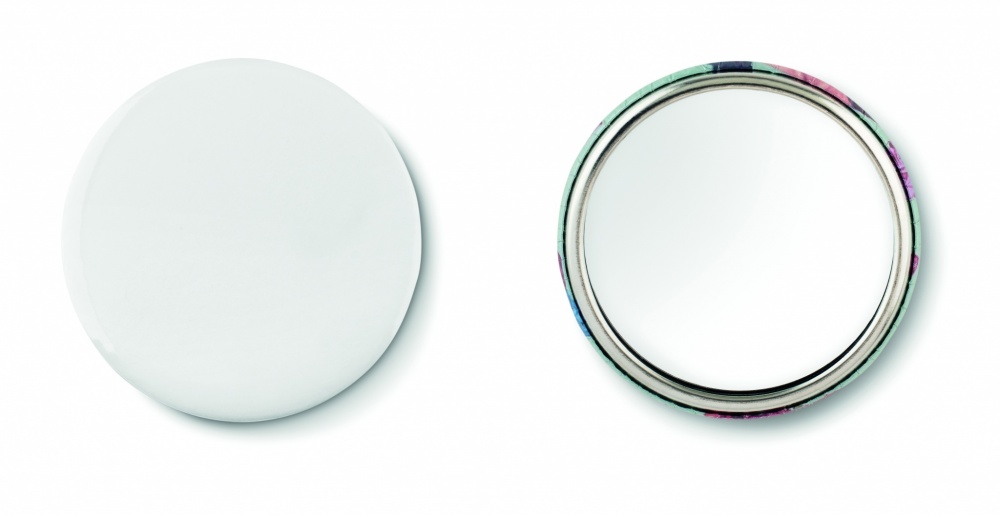 Logo trade promotional merchandise photo of: Mirror button metal