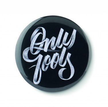 Logo trade advertising product photo of: Mirror button metal
