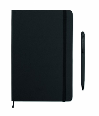 Logo trade promotional products picture of: A5 notebook w/stylus 72 lined
