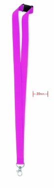 Logo trade corporate gifts image of: Lanyard with metal hook 20 mm