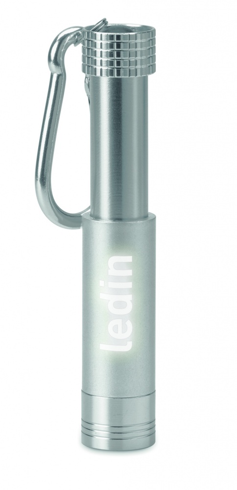 Logotrade advertising product picture of: Aluminium/ABS LED key ring Aizkraukle