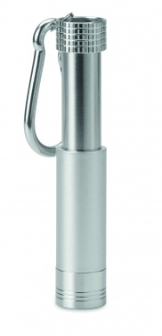 Logo trade promotional merchandise picture of: Aluminium/ABS LED key ring Aizkraukle