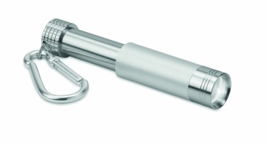 Logo trade promotional giveaways image of: Aluminium/ABS LED key ring Aizkraukle