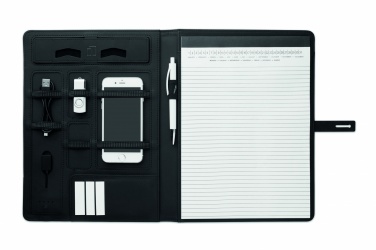 Logotrade business gift image of: A4 folder w/wireless charger5W