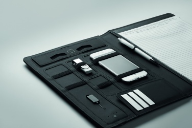 Logo trade promotional giveaways image of: A4 folder w/wireless charger5W