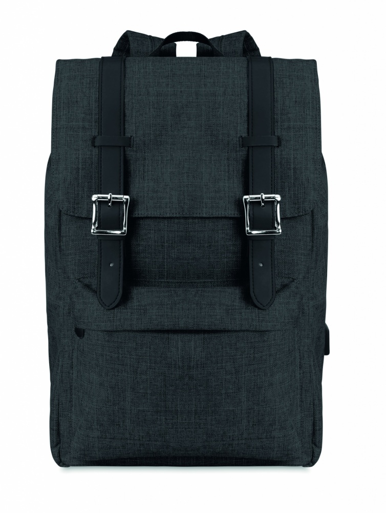Logo trade business gift photo of: Backpack in 600D polyester