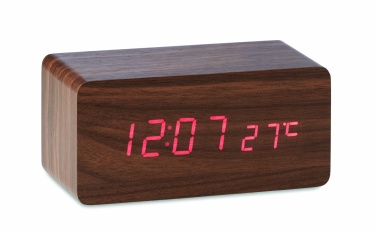 Logo trade advertising products image of: LED clock/5W wireless charger