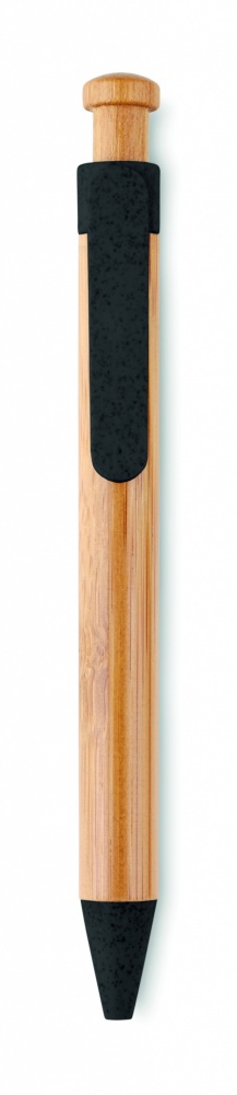 Logotrade business gift image of: Bamboo/Wheat-Straw ABS ball pen