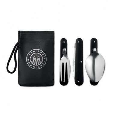 Logo trade promotional gifts image of: 3-piece camping utensils set