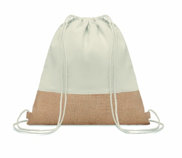 Logo trade promotional products picture of: Drawstring bag w/ jute details