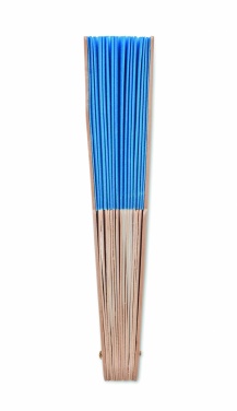 Logo trade promotional products image of: Manual hand fan wood
