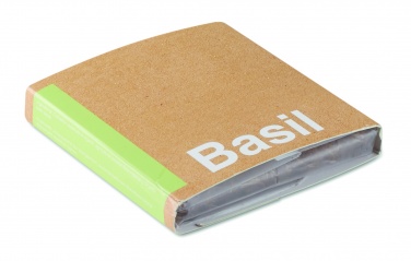 Logotrade advertising product image of: Compost with seeds "BASIL"