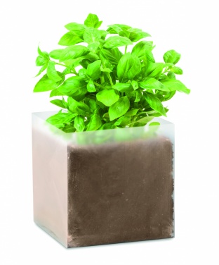 Logotrade promotional gifts photo of: Compost with seeds "BASIL"