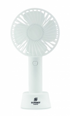 Logo trade promotional giveaways image of: USB desk fan with stand 