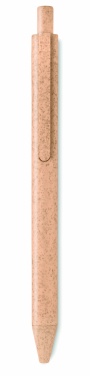 Logo trade advertising products picture of: Wheat Straw/ABS push type pen