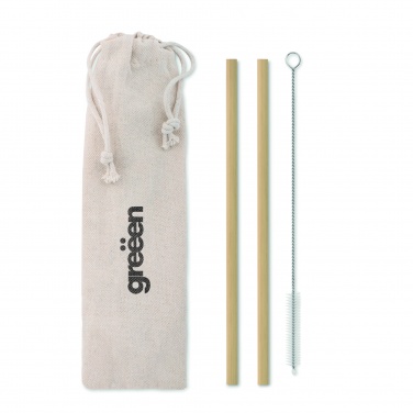 Logotrade business gifts photo of: Bamboo Straw w/brush in pouch