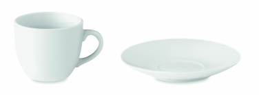 Logo trade promotional gift photo of: Espresso cup and saucer 80 ml