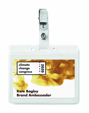 Logo trade promotional gifts image of: PVC badge holder
