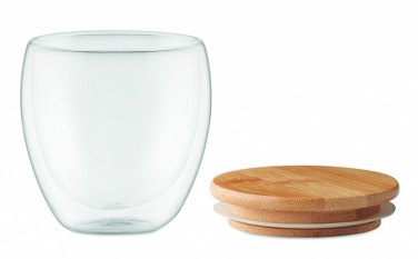 Logotrade corporate gift image of: Double wall glass 250ml Hamburg