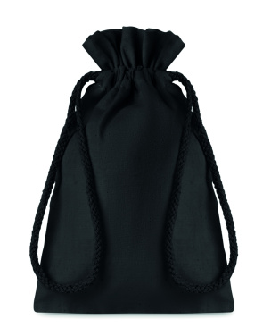 Logo trade business gifts image of: Small Cotton draw cord bag