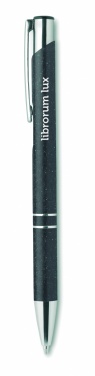 Logo trade promotional gifts image of: Wheat Straw/ABS push type pen