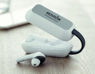 Logotrade promotional product image of: TWS wireless charging earbuds